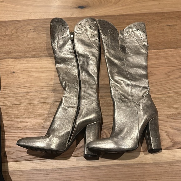 Amazing gold high end boots! - Picture 3 of 6